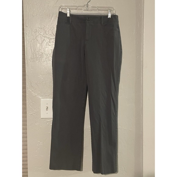 Eddie Bauer Womens Size 4S Pants Blakely Fit Gray Slacks Trousers Stretch - Picture 1 of 4